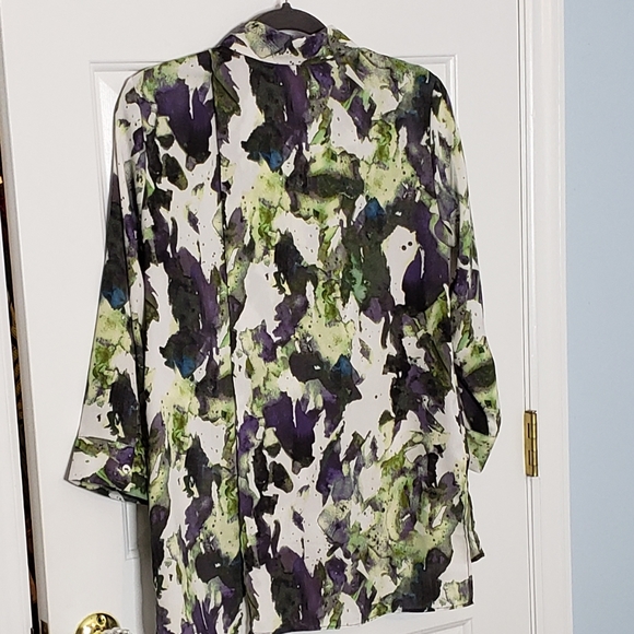 Simply Vera Tunic back faux wrap slit EUC  ♡ - Picture 6 of 11